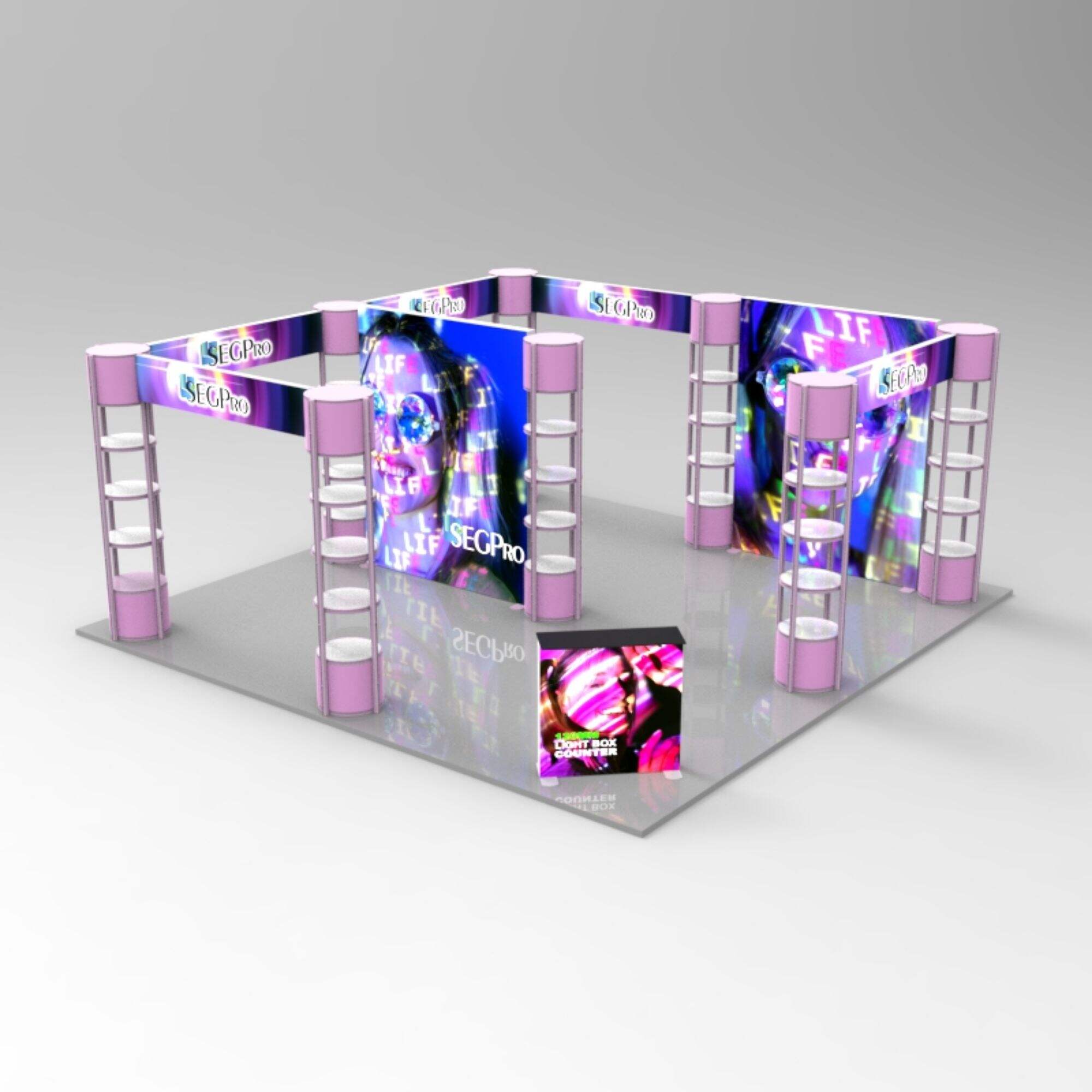 SEGPRO Twister Tower Light box Booth