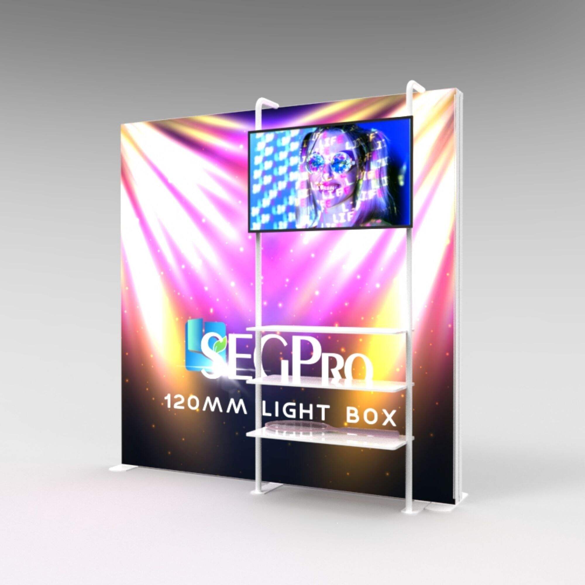 SEGPRO Light Box Booth With Shelf