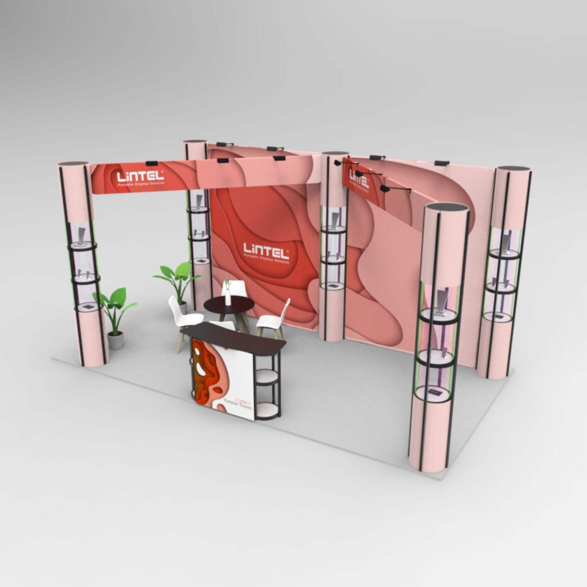 Twister Tower Tube Frame Booth LT-07ZZH-TR-015