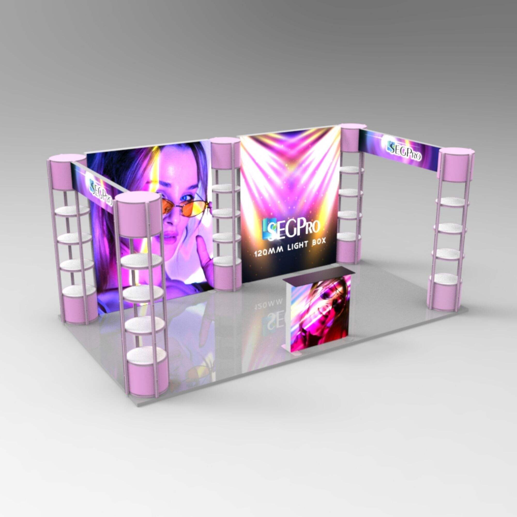 SEGPRO Twister Tower Light box Booth