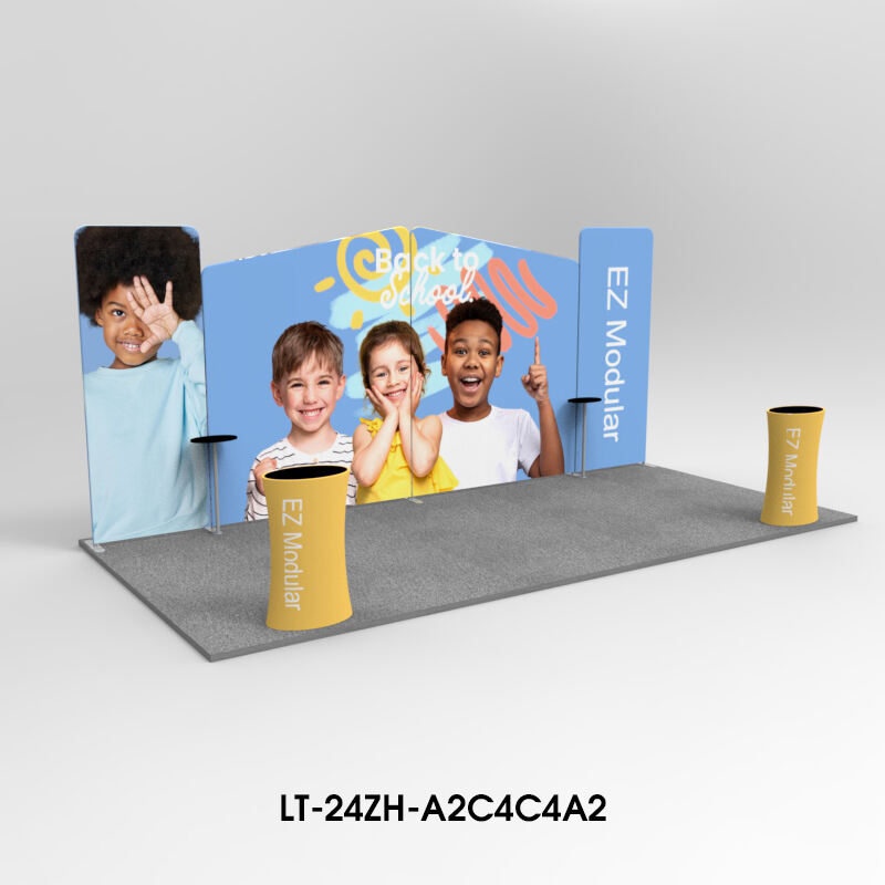 3M*6M Tension fabric trade show booth kit LT-24ZH-A2C4C4A2