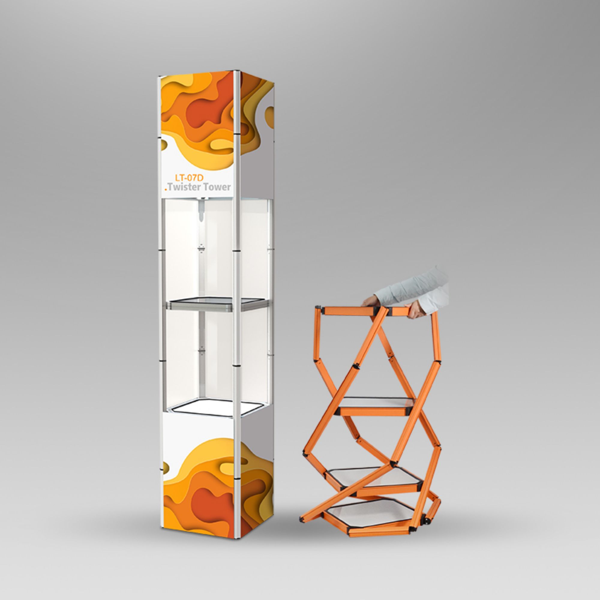 Square Twister Tower Display LT-07D