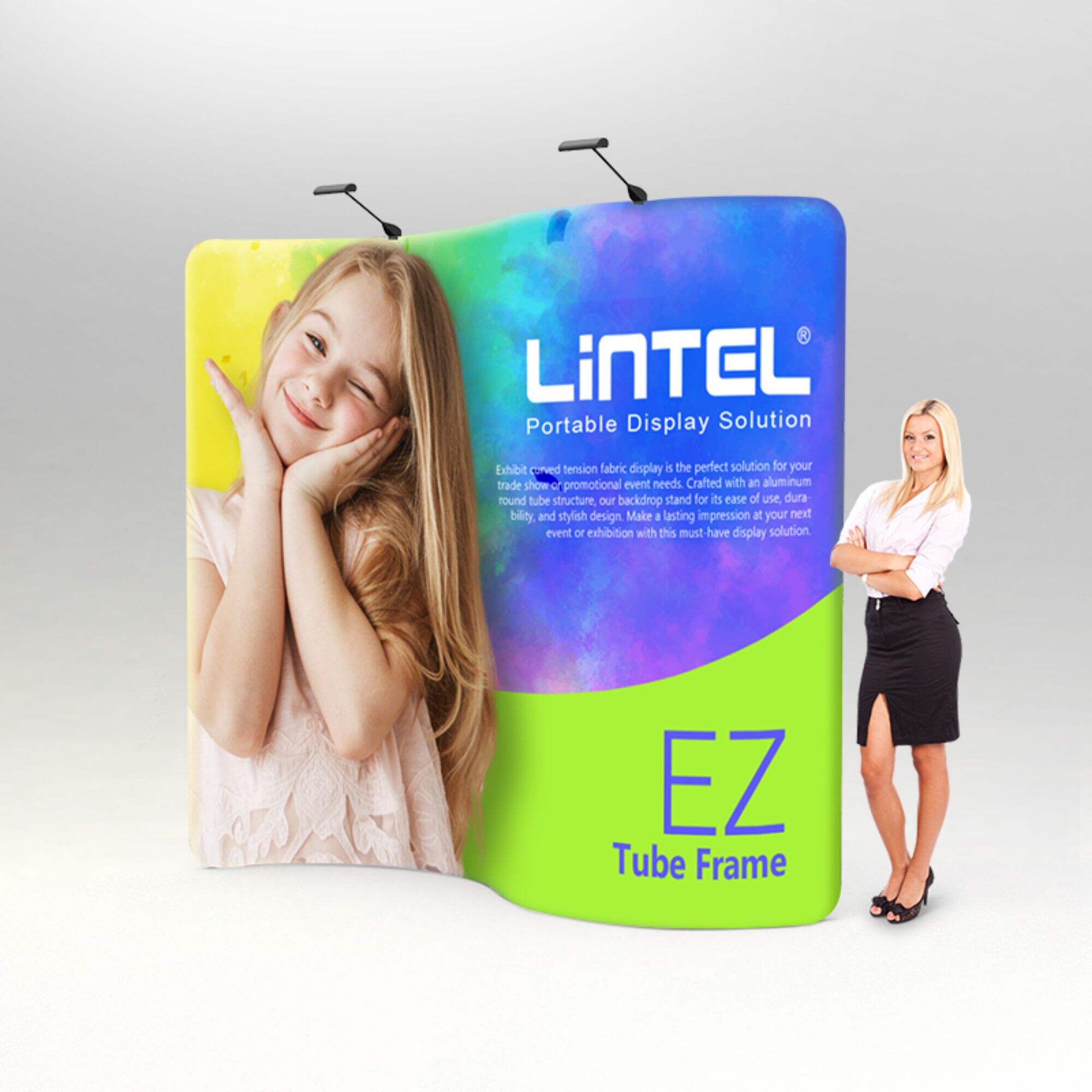 10ft*8ft Curved Tension Fabric Display LT-24L