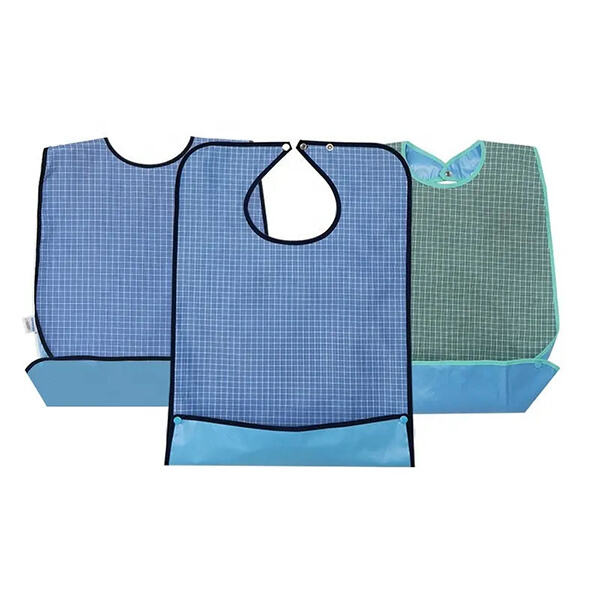Easy to clean and reusable adult bibs to make mealtimes stress-free