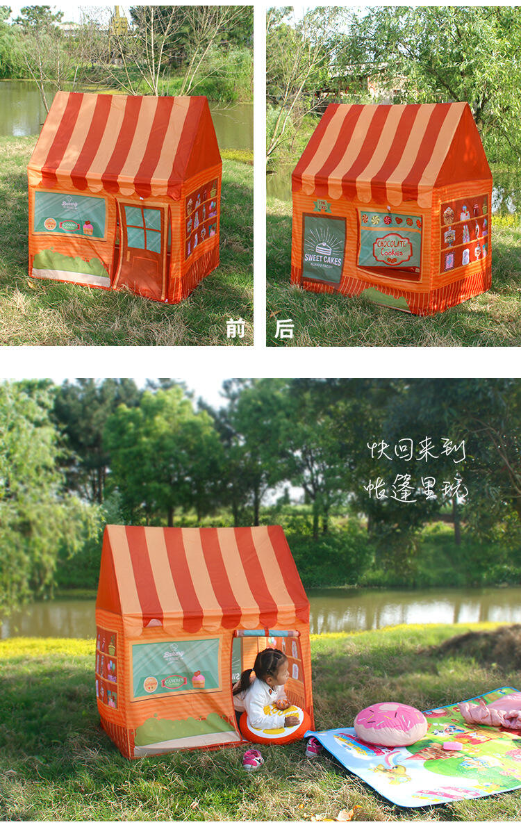 Children's tent dessert bread children's house game with small tent parent-child interaction early education gifts details