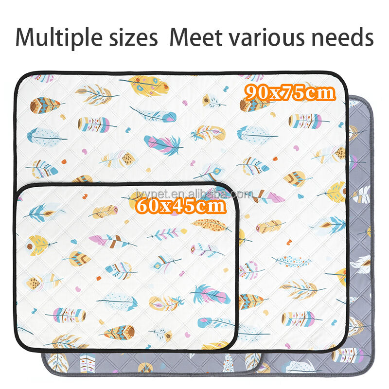 IVYPET Manufacture OEM anti-slip reusable changing pad Washable pet pee training mat manufacture