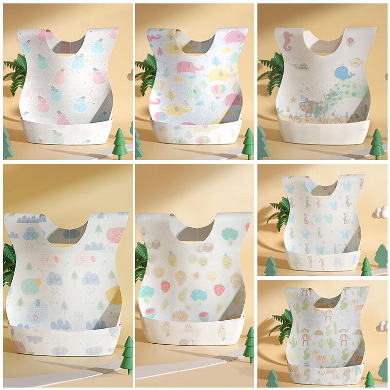 Disposable Baby Bibs for Feeding and Drooling Travel Bibs for Baby Toddler & Child Boys & Girls Absorbent and Leakproof supplier