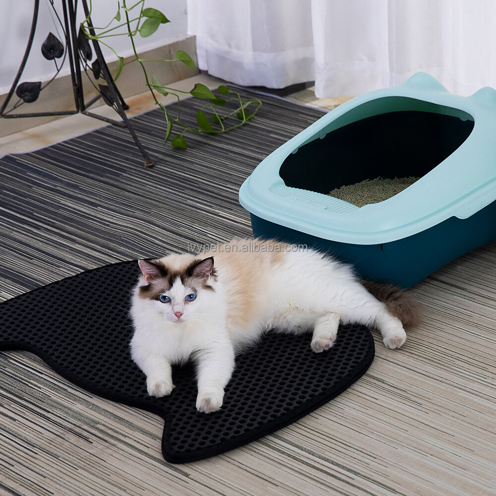 Wholesale Custom EVA Double Layer Waterproof Pet Trapper Pad Cat Scratching Litter Box Mat manufacture