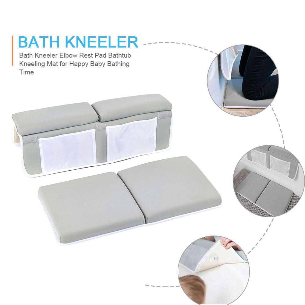 Washable Customized Comfortable Baby Bath Kneeler with Elbow Rest Pad Set bathroom mat bath kneeler supplier