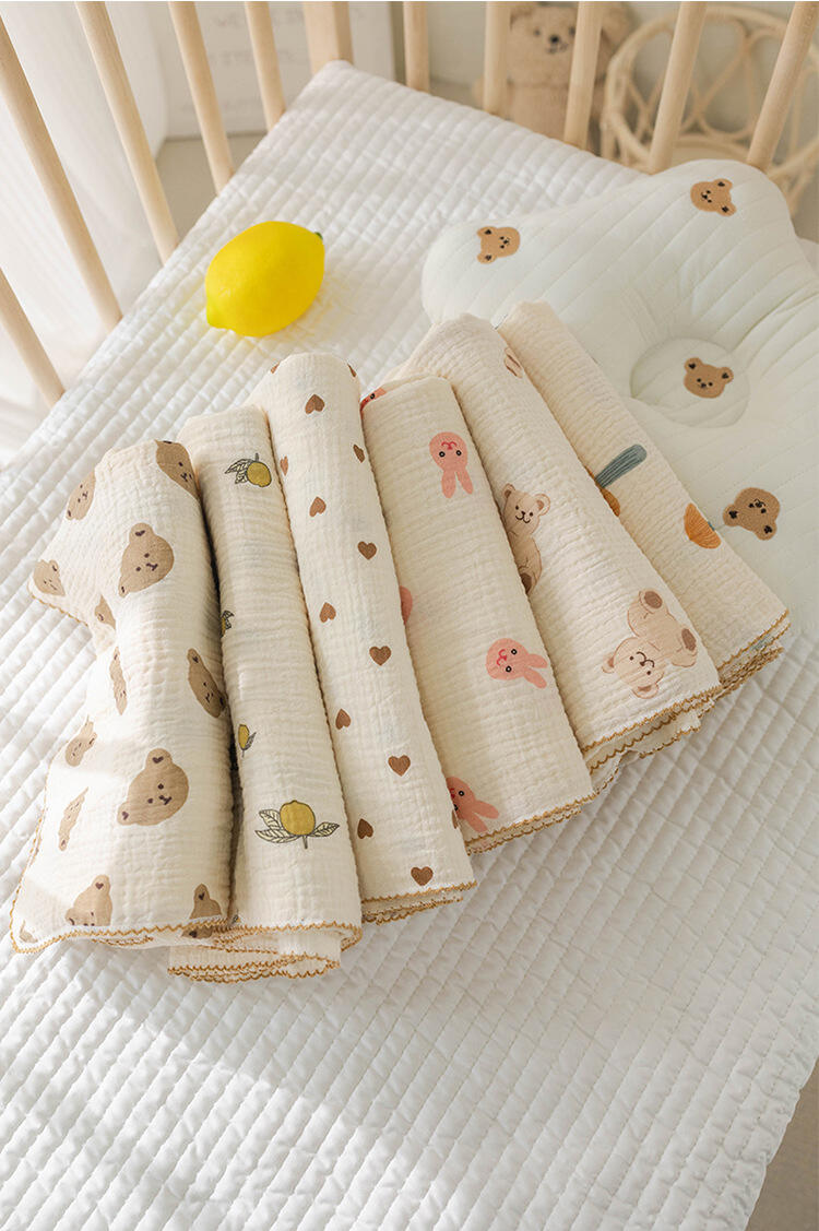 Super Soft Breathable 100% Cotton Swaddle Baby Muslin Blanket factory