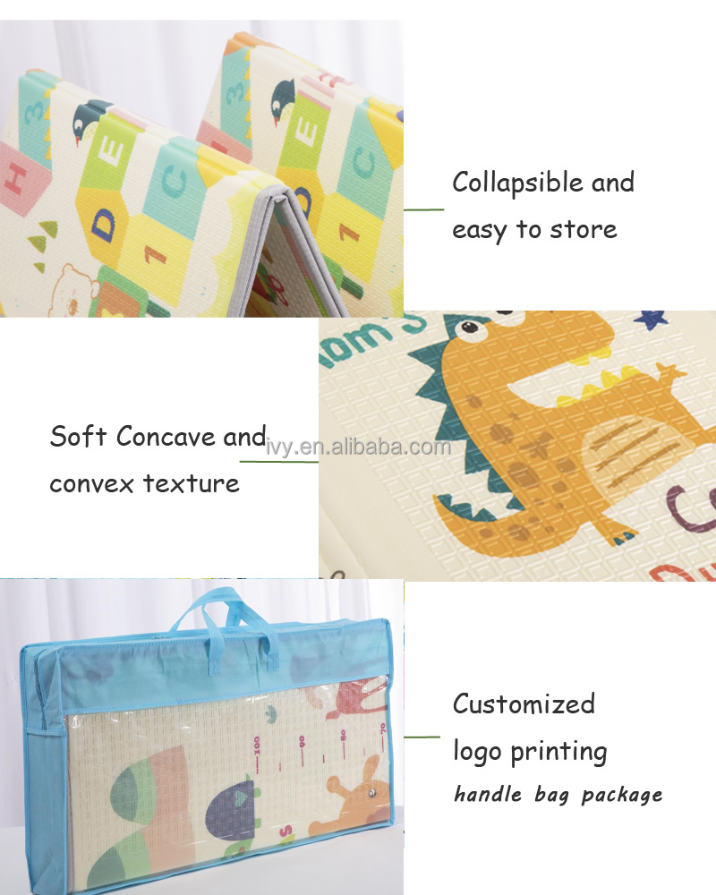 Baby care Activity Foldable Waterproof Floor XPE Foam Folding Play Mat playmat for baby child manufacture