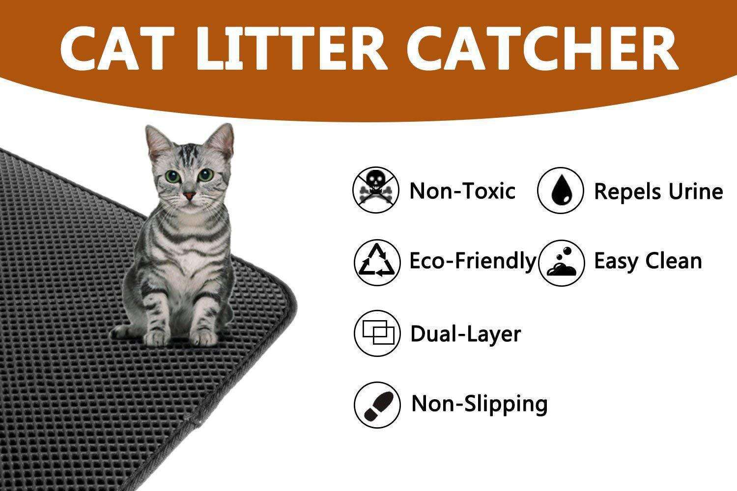 Factory Outlet Durable Waterproof Eva Double-layer Trapper Mat Pet Cat Litter Mat supplier