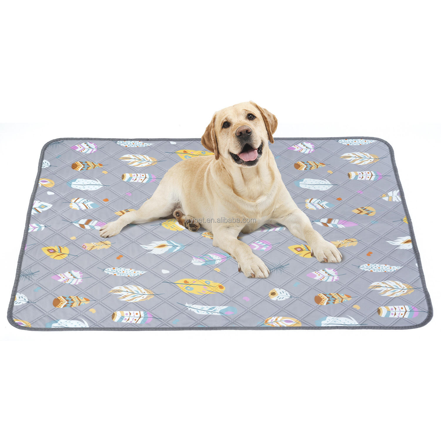 IVYPET Manufacture OEM anti-slip reusable changing pad Washable pet pee training mat details