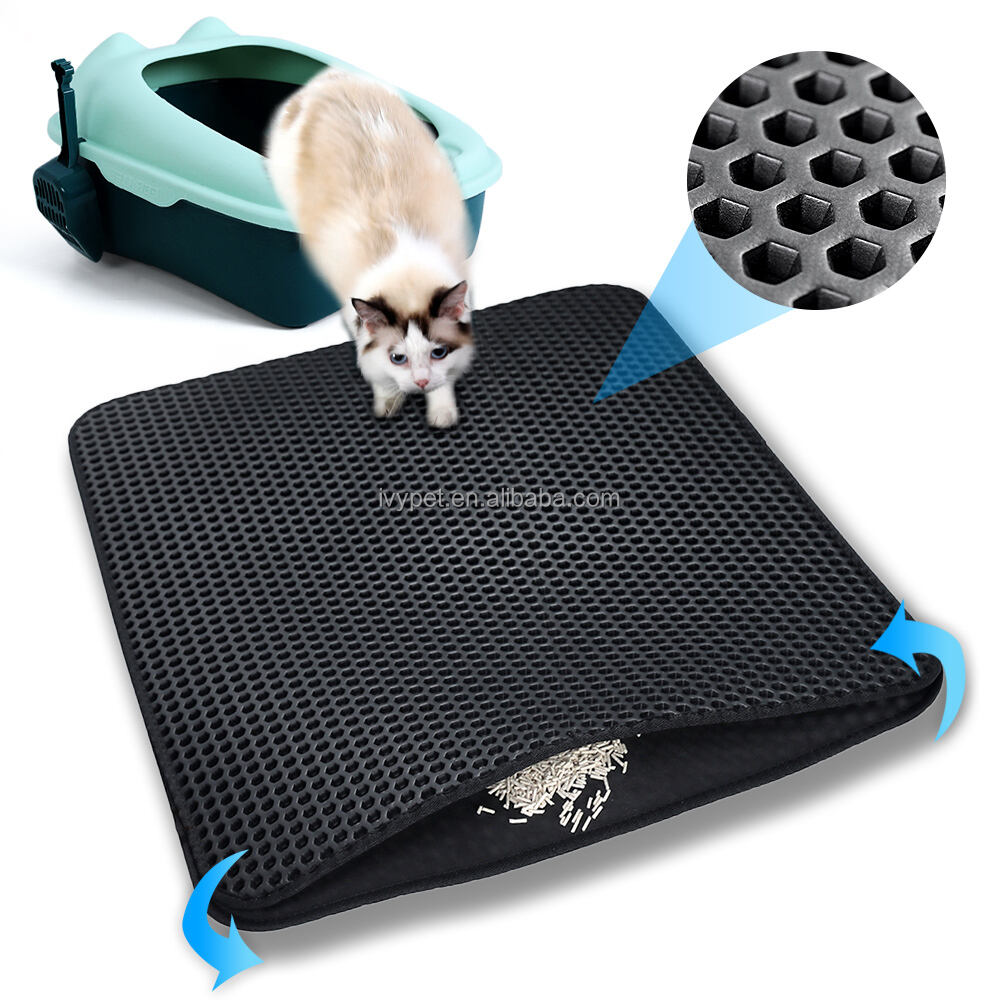 Factory Outlet Durable Waterproof Eva Double-layer Trapper Mat Pet Cat Litter Mat supplier