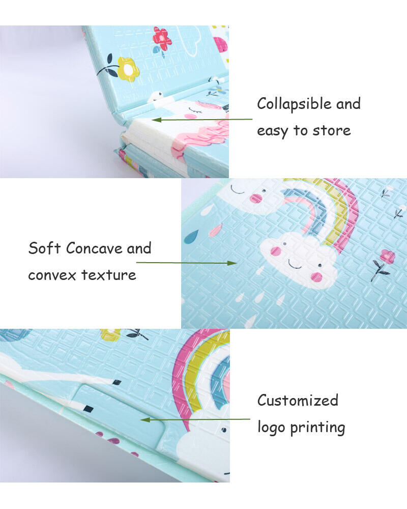 Foldable Baby Foam playmat Xpe Kids Crawling Carpet Puzzle Educational Children Activity Rug Folding Blanket Floor Games Toys details