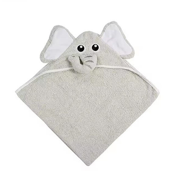 Wrap your baby up in a plush hooded towel after a soothing bath