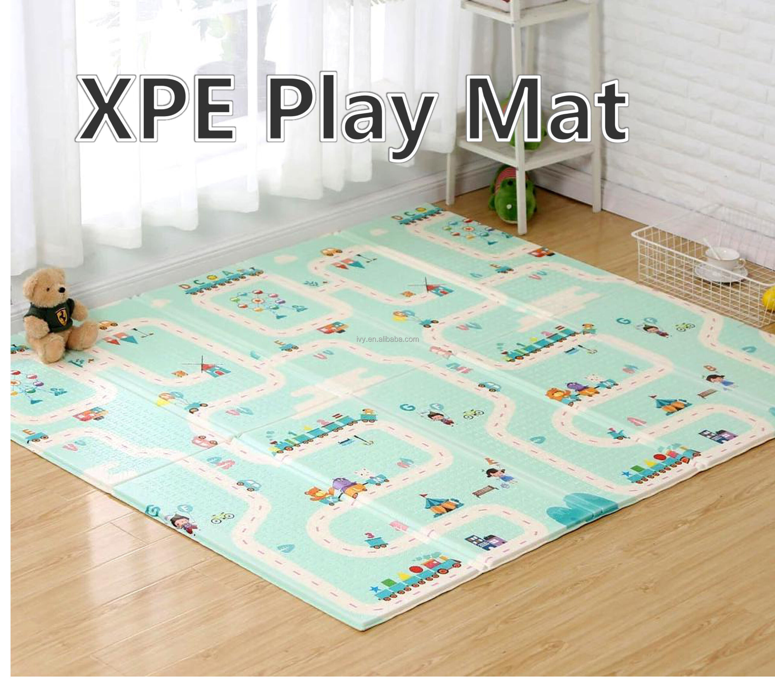 طوي الطفل رغوة playmat Xpe الاطفال الزحف السجاد لغز التعليمية الأطفال النشاط البساط للطي بطانية الطابق ألعاب اللعب المورد