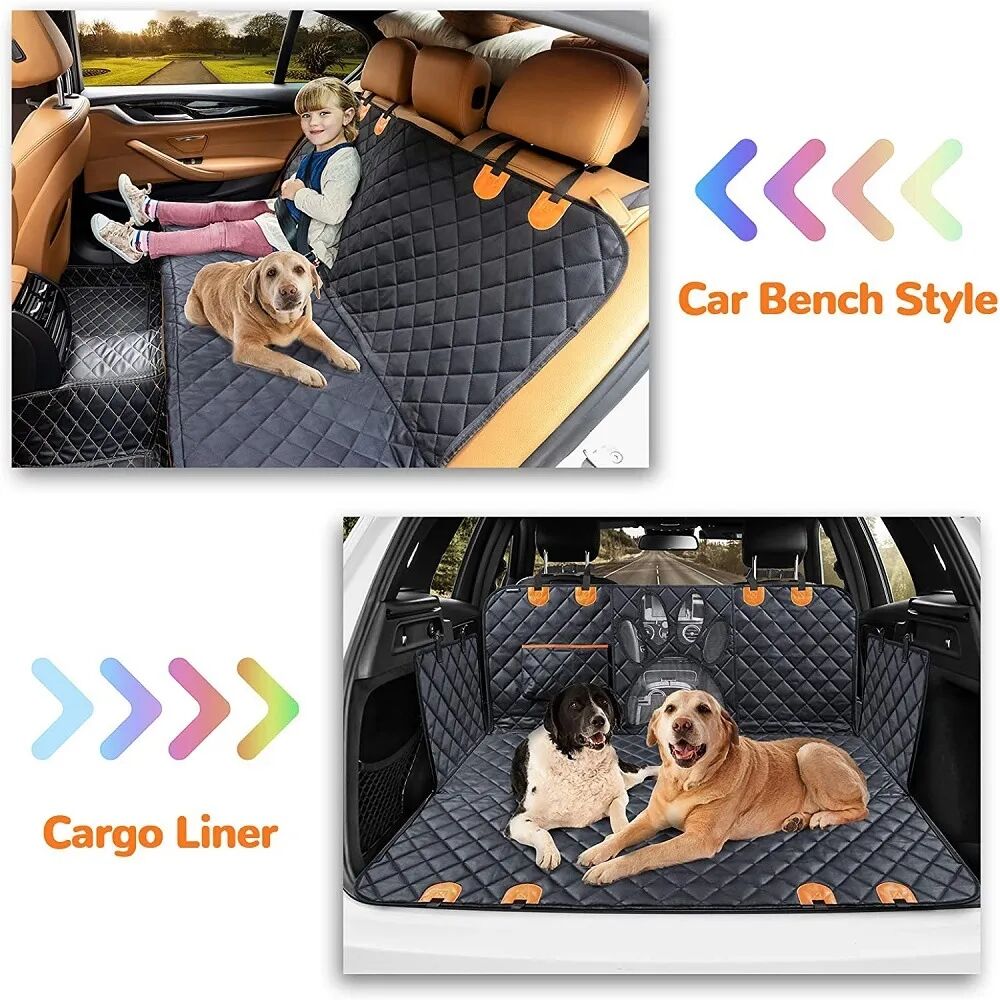 Dog Car Seat Cover for Back Seat Extra Larger with Strong Hard Bottom Car Back Seat Extender Dogs fit for all cars factory