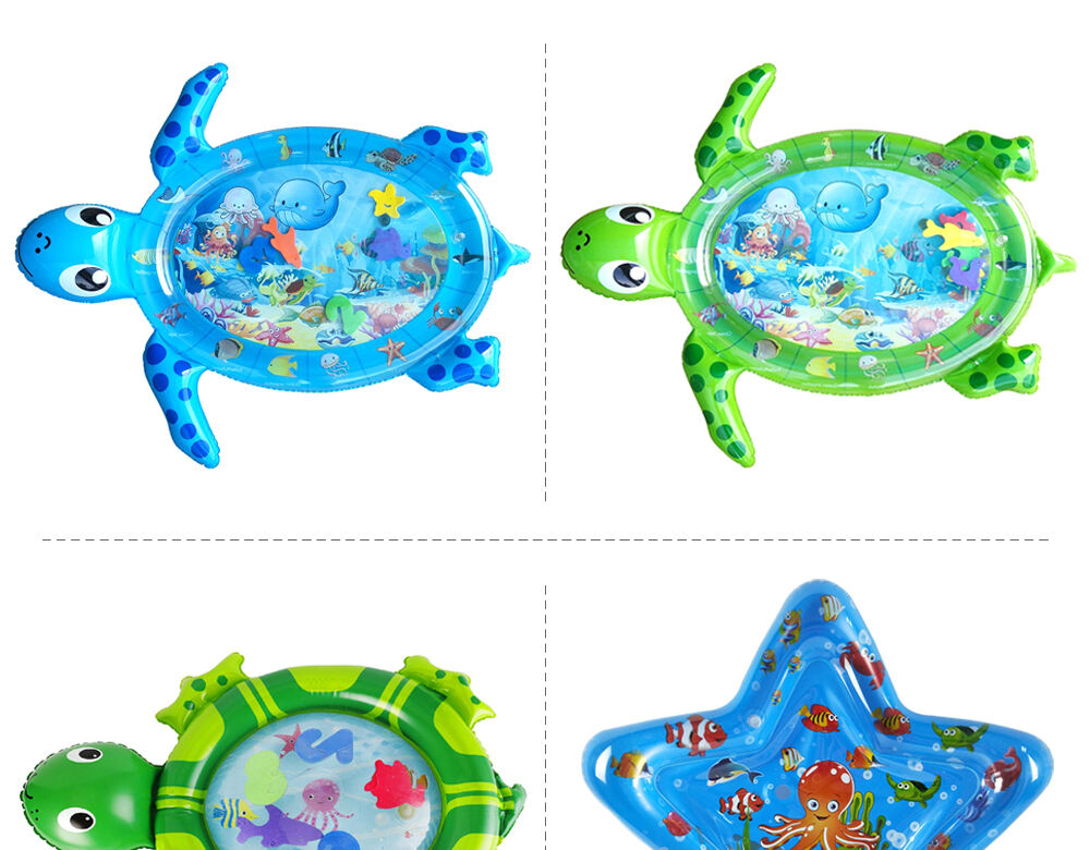 Inflatable baby tummy time water play mat for children inflatable learning play mat for kids details