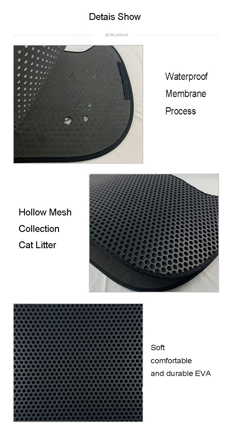 Wholesale Custom EVA Double Layer Waterproof Pet Trapper Pad Cat Scratching Litter Box Mat factory