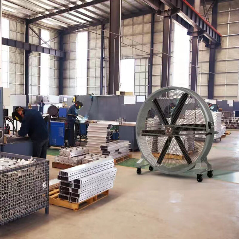 movable fans in workshop