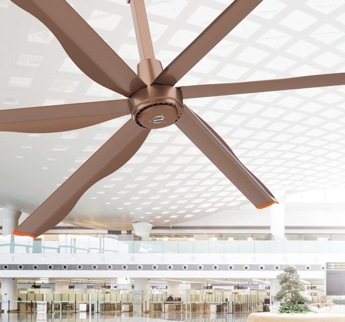 6 Blades New Design Commercial Ceiling Fan With AC Motor supplier