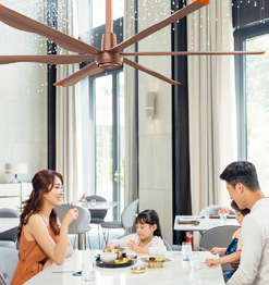 6 Blades New Design Commercial Ceiling Fan With AC Motor supplier