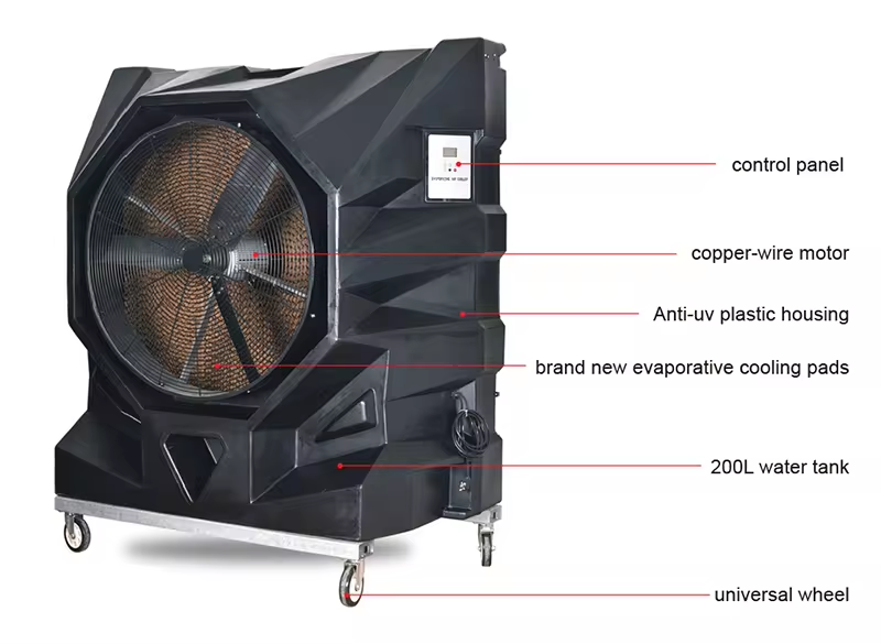 750W Industrial Portable Evaporative Air Cooler supplier