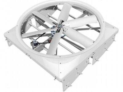 Stainless steel horse stall fan ensuring durable performance at equestrian centers