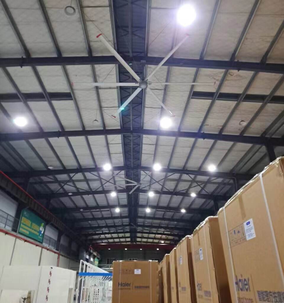 24ft 7.3m Hvls Fan Big Ass large  Fan Electric Industrial Ceiling Barn Fan supplier