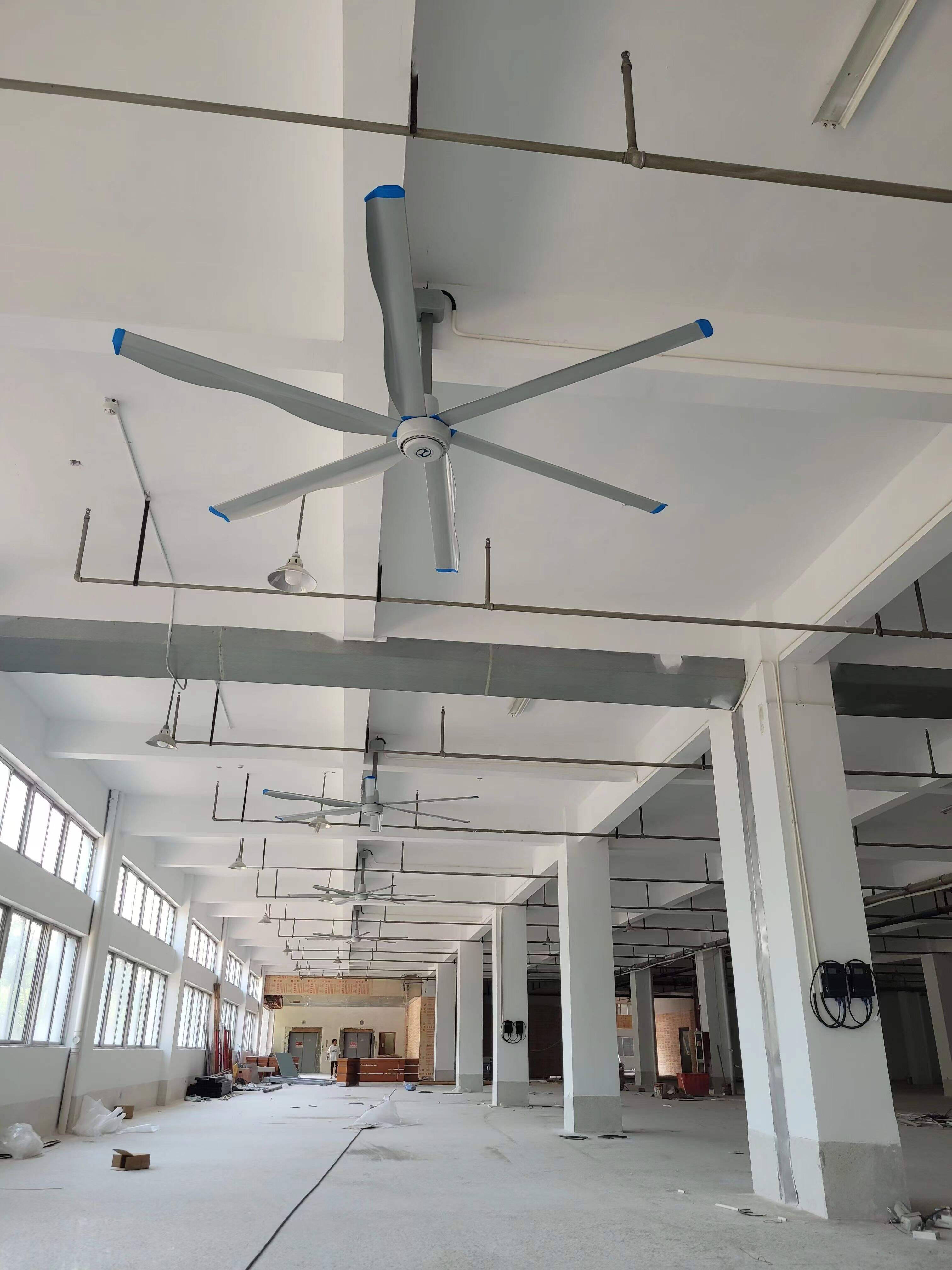 3.7m 12ft  bronze sliver low speed aluminum blades permanent magnet commercial series ceiling fans for hotels supplier