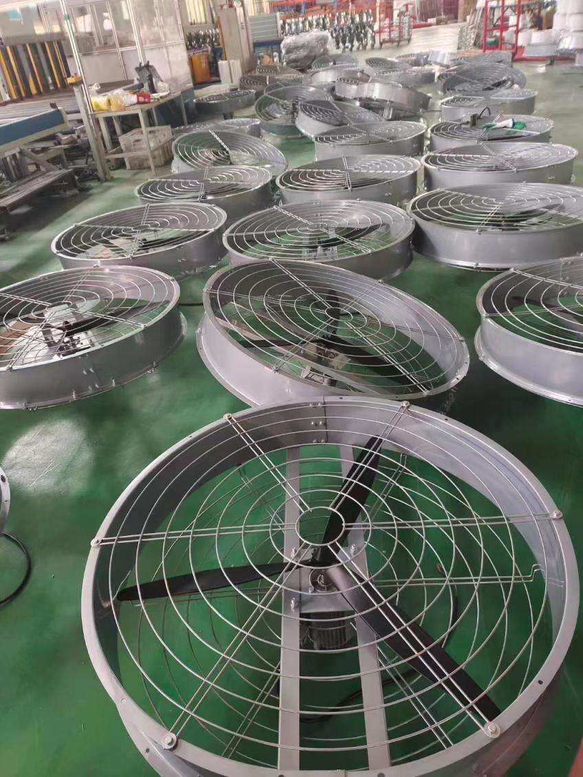 Durable material high volume factory price high quality 950mm round wall mounted ventilation fan for cowshed details