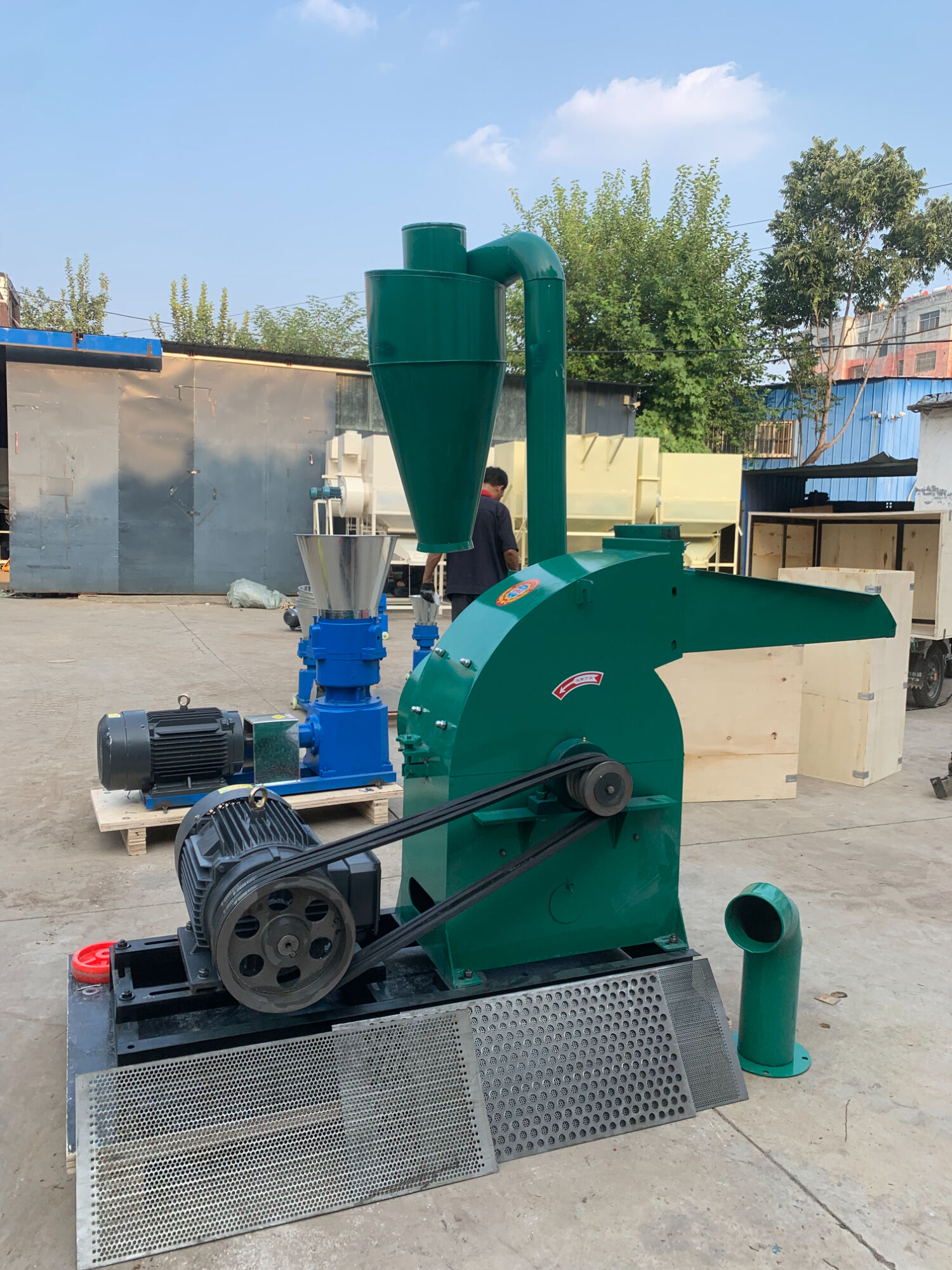 Grain rice maize wheat hammer mill for animal feeds corn straw crusher processing machines