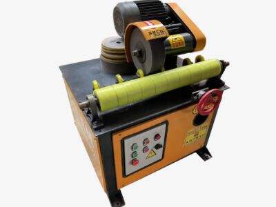 Metal polishing machines can be used for deburring, chamfering, and edge rounding.