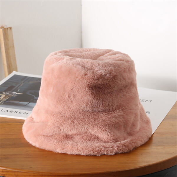 Usage of Pink Fuzzy Bucket Hat