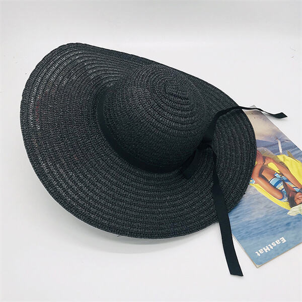 Innovation in straw hat black