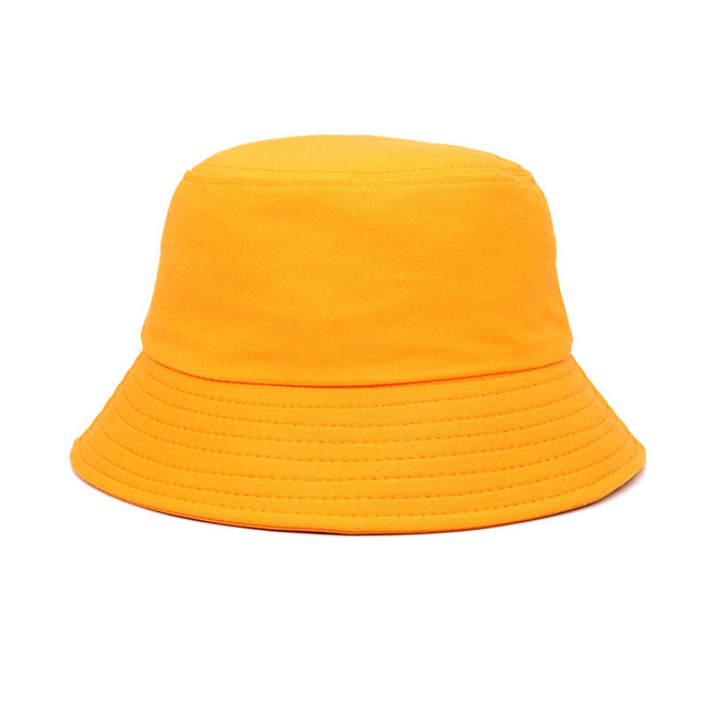 Plain single side custom bucket hats