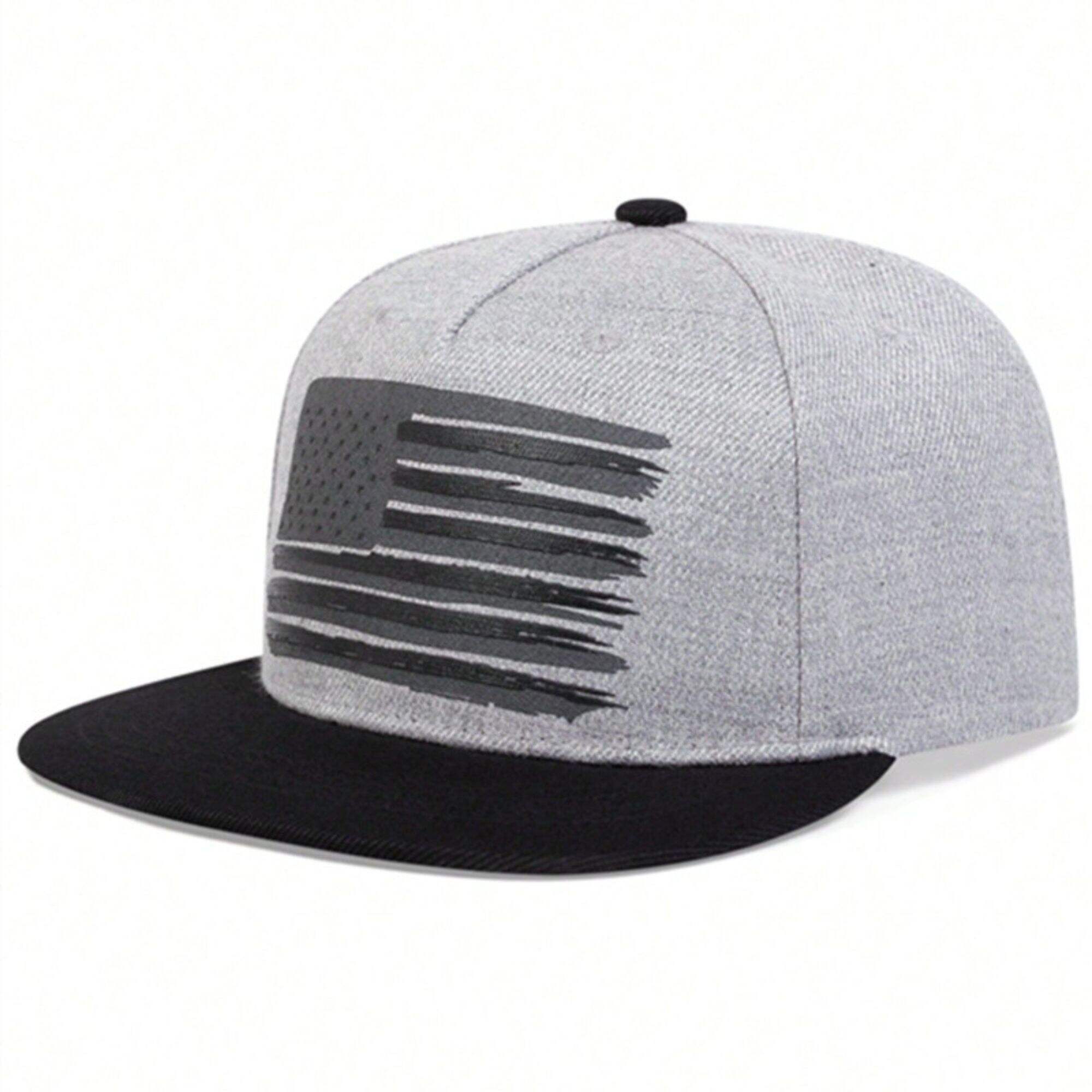 American logo flat brim hat