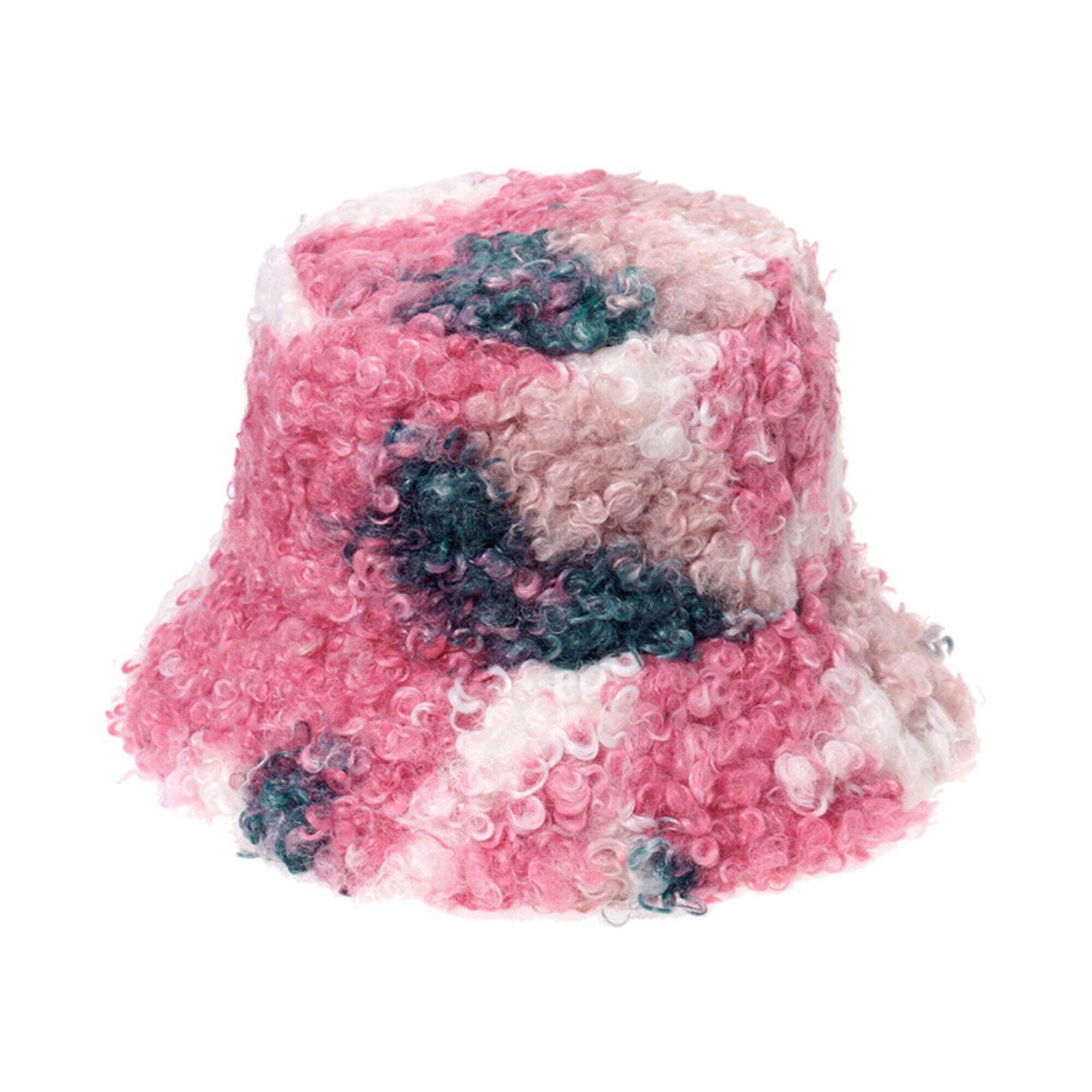 Women's winter wool rolled  bucket hats