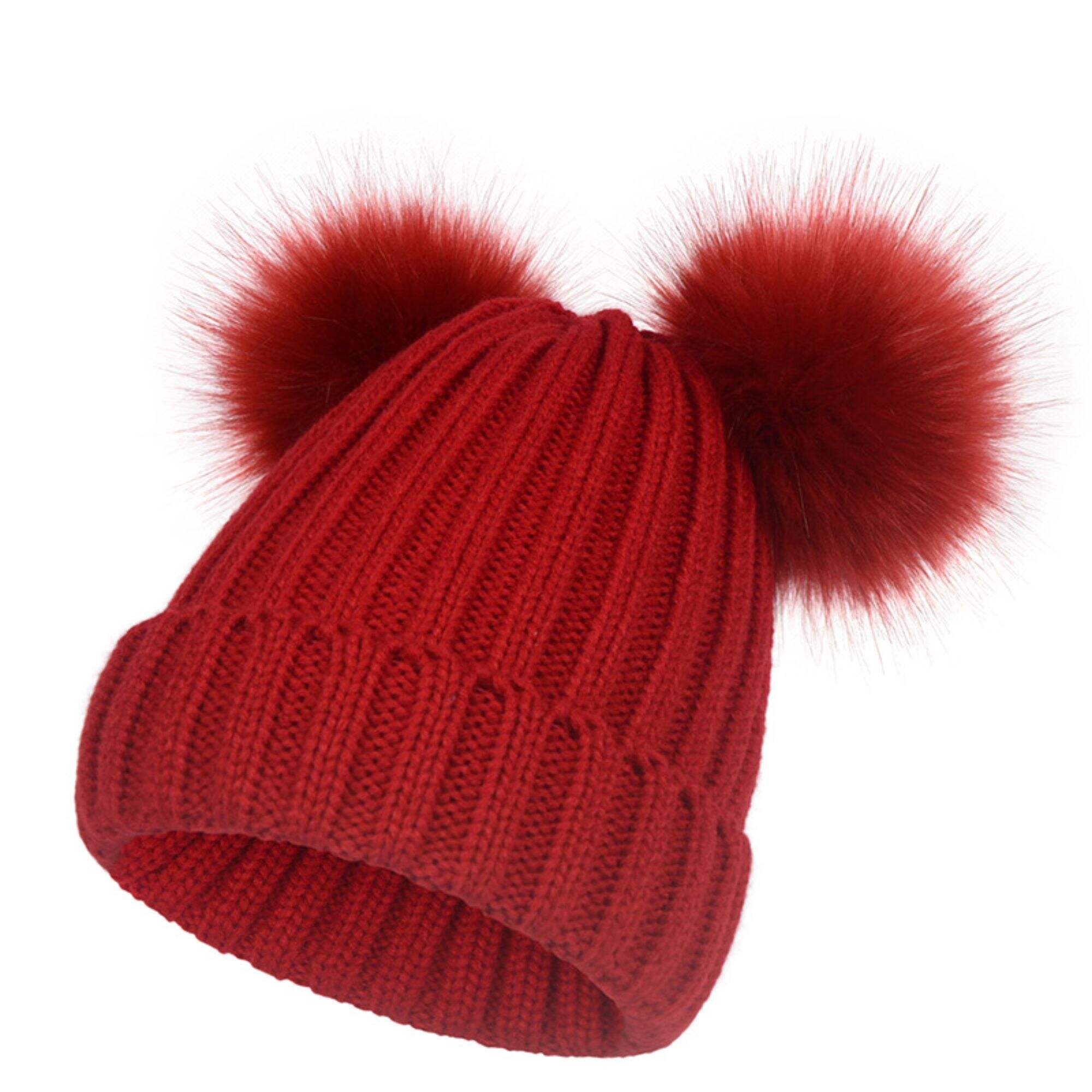 Winter hat with pom pom