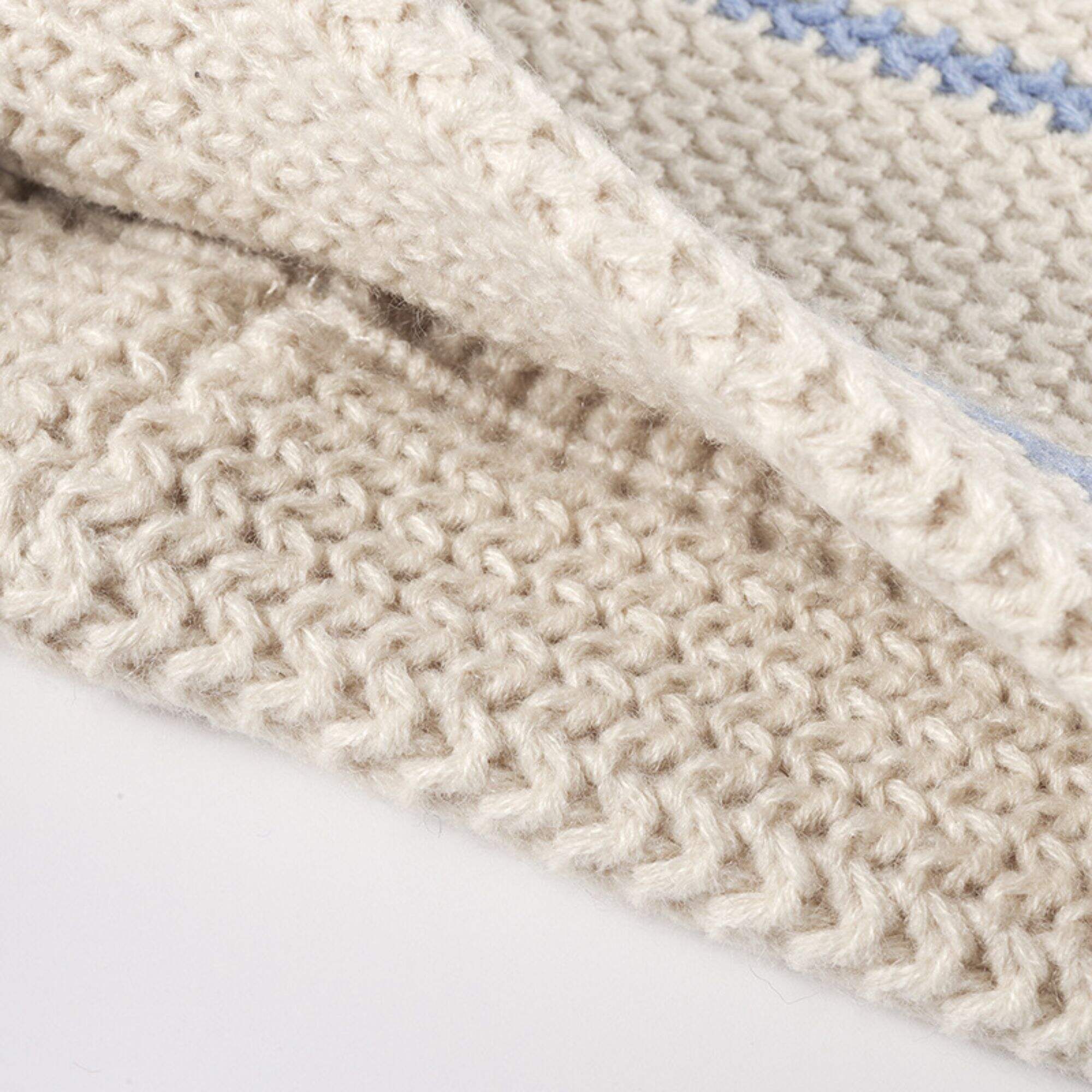Stripe knitted beanie hat