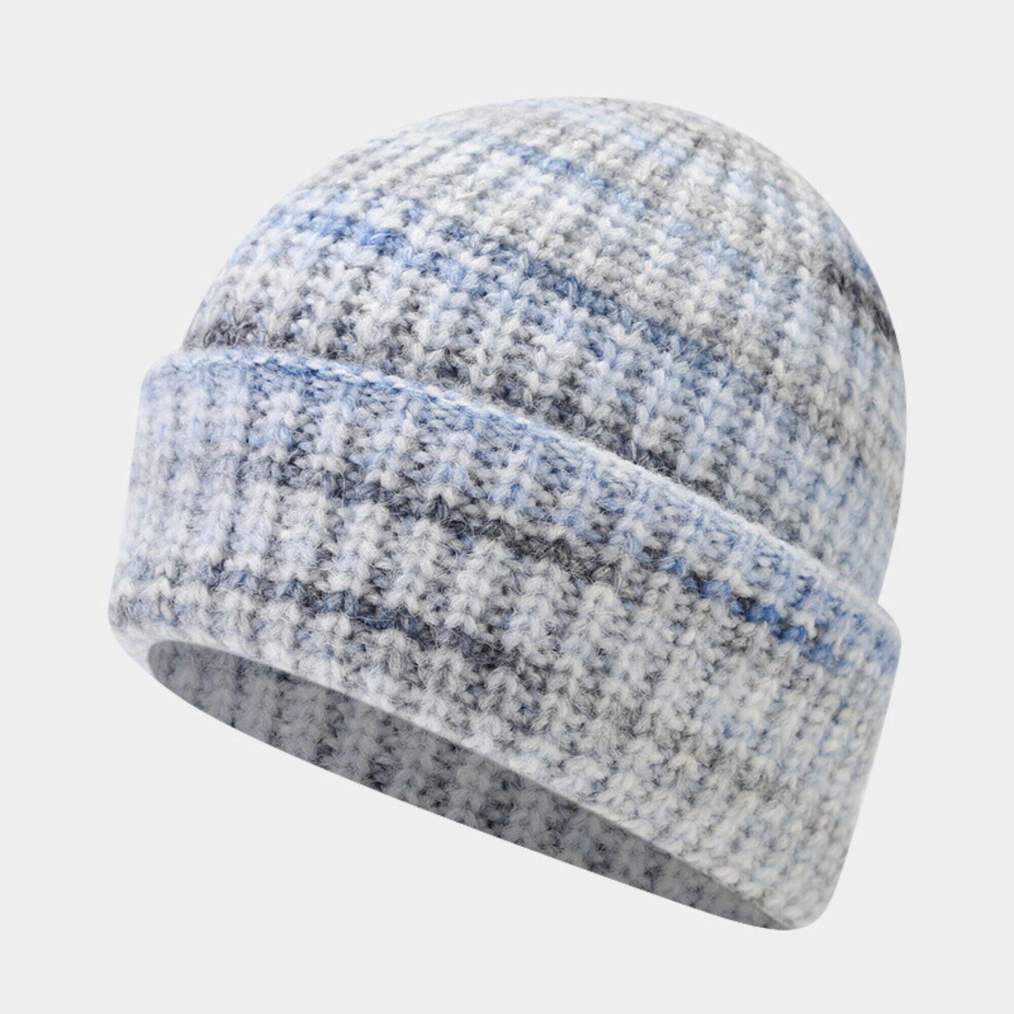 Knit winter colour mixture hat