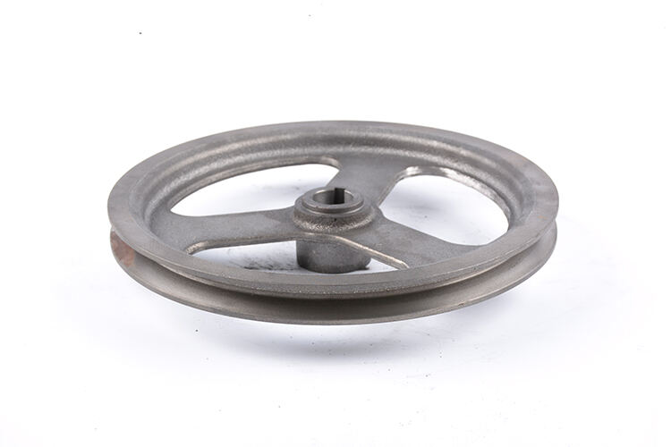 Custom cast iron belt pulley with sand casting grey iron casting  Foundry Machining Service factory