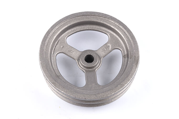 High Quality GJL200 GJL250 Grey Iron Casting Industry-Grade Custom Sand Cast Iron Belt Pulley iron casting foundry details