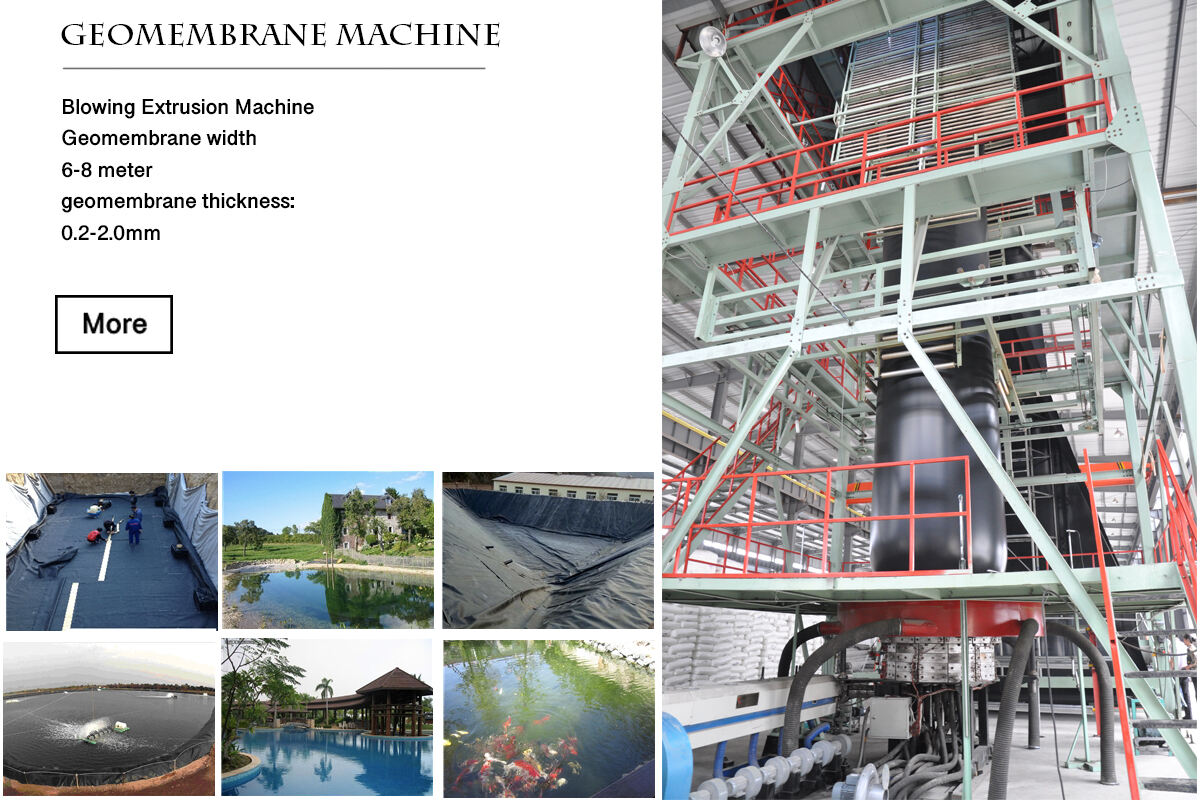 3 layer 6 meter HDPE Geomembrane blowing machine price details