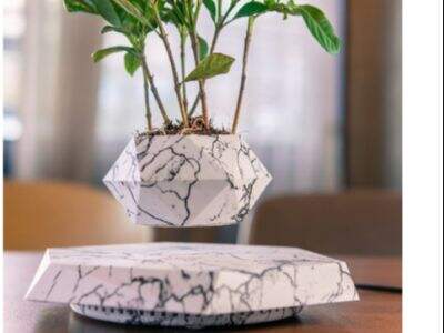 Enhancing Spaces with Magnetic Levitating Plant Pots