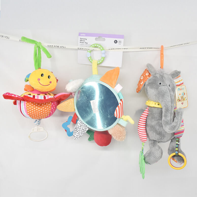 Baby Plush Rattle Hanging Spiral Activity Pram Crib Toy