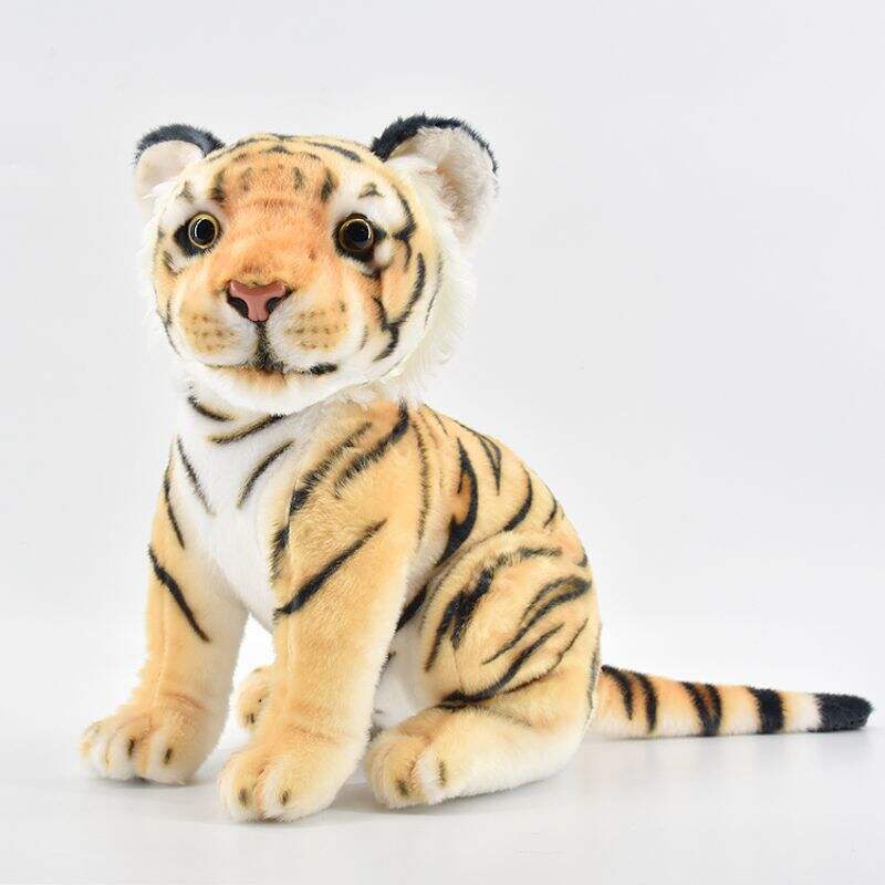 High Quality Cute Realistic Little Tiger Stuffed Animal Plush Toy for Baby and Kids