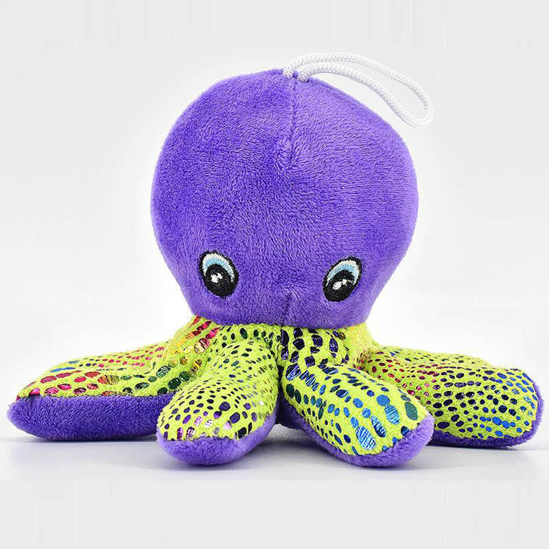 Lovely Purple Octopus Plush Toy Sea Animal Stuffed Crystal Super Soft Plush Toy for Gift