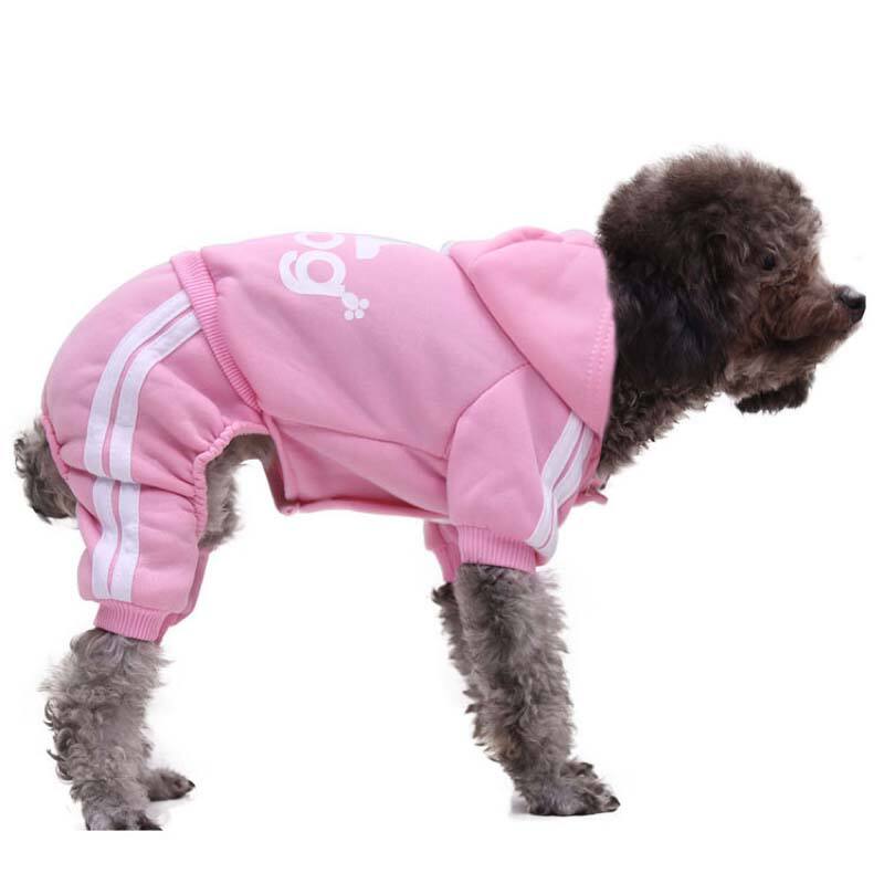 Dog Hoodie Sweater with Hat Casual Sports Hoodie Sweatshirt Pet Dog Clothes